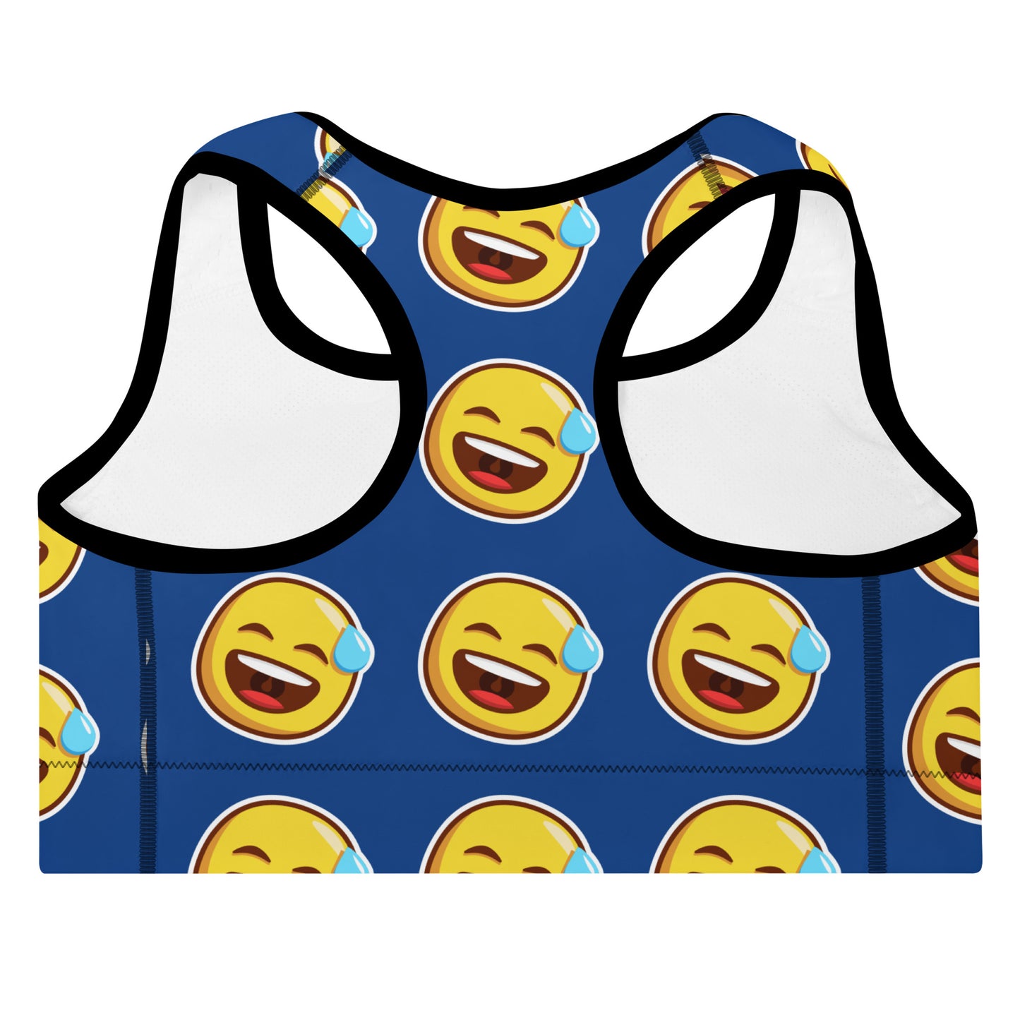 Smiling Faces Padded Sports Bra