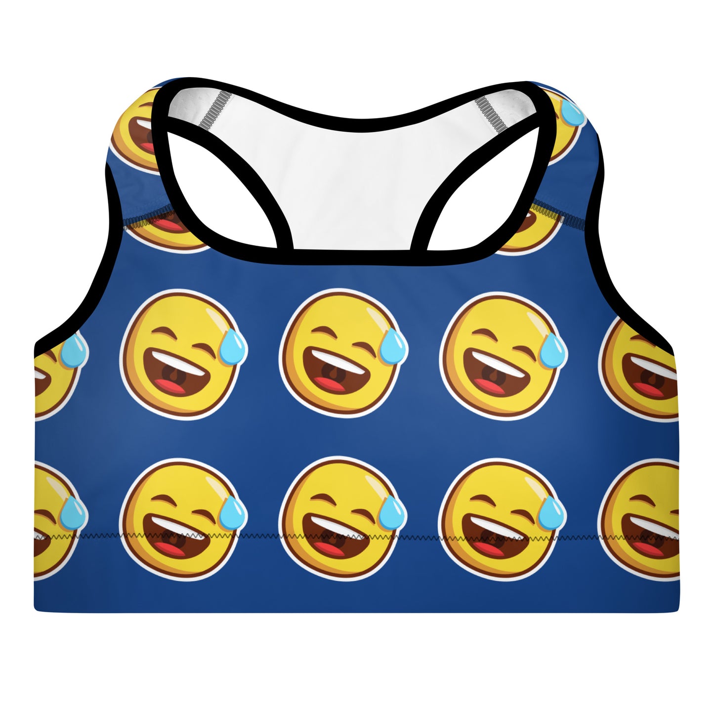 Smiling Faces Padded Sports Bra