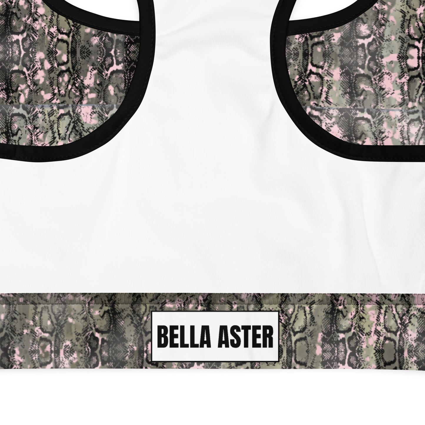 Snake Pattern Padded Sports Bra