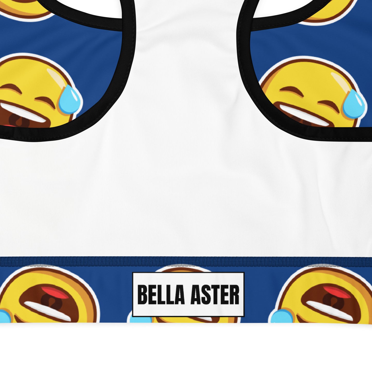 Smiling Faces Padded Sports Bra