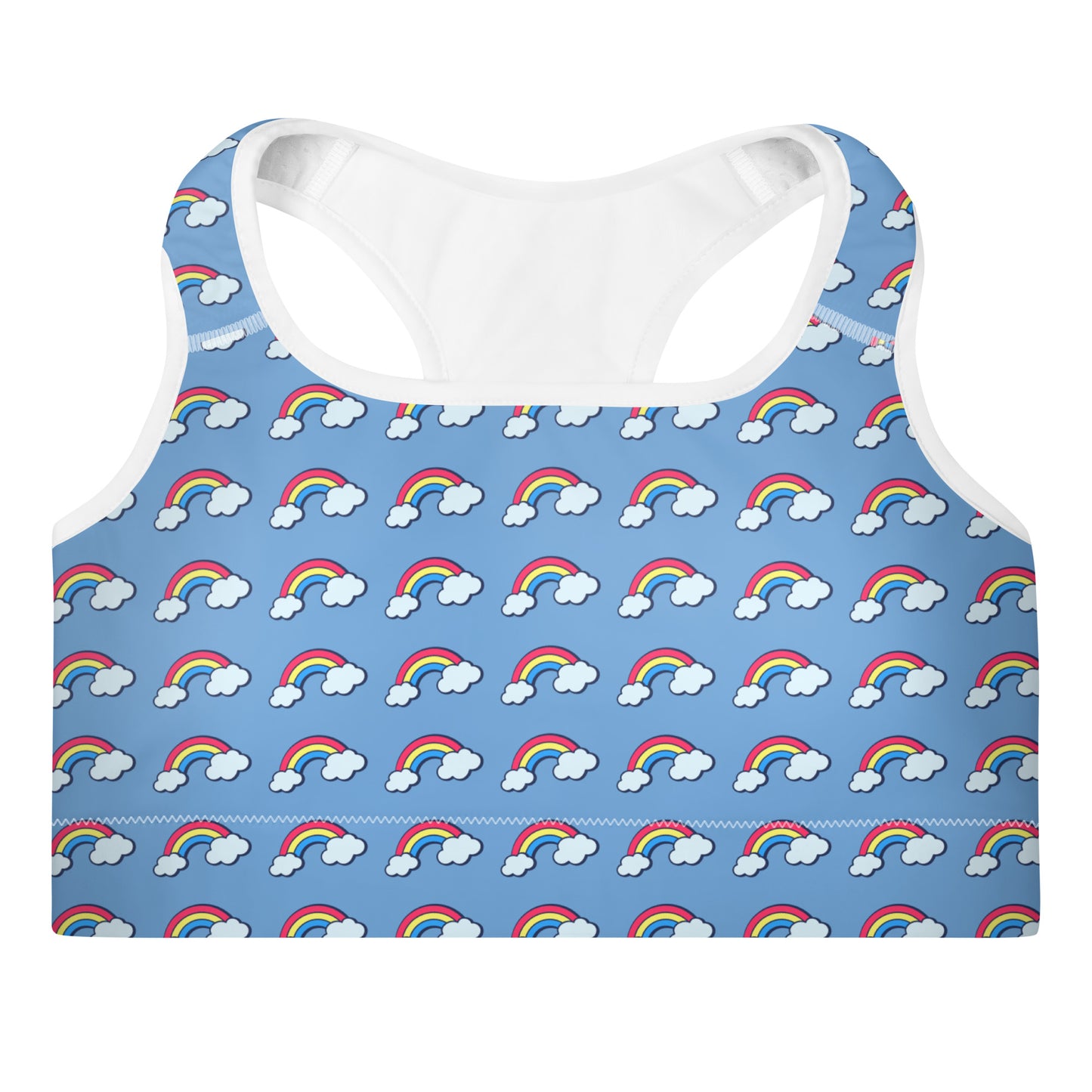 Rainbow Padded Sports Bra