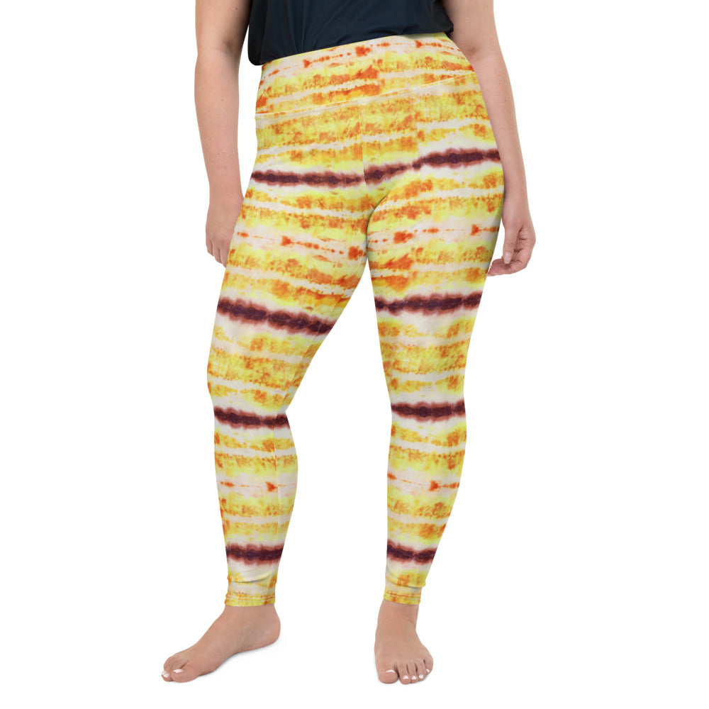 Yellow & Purple Tie Dye Plus Size Leggings – Bloom Seventy Seven