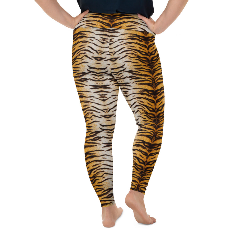 Tiger Print Plus Size Leggings