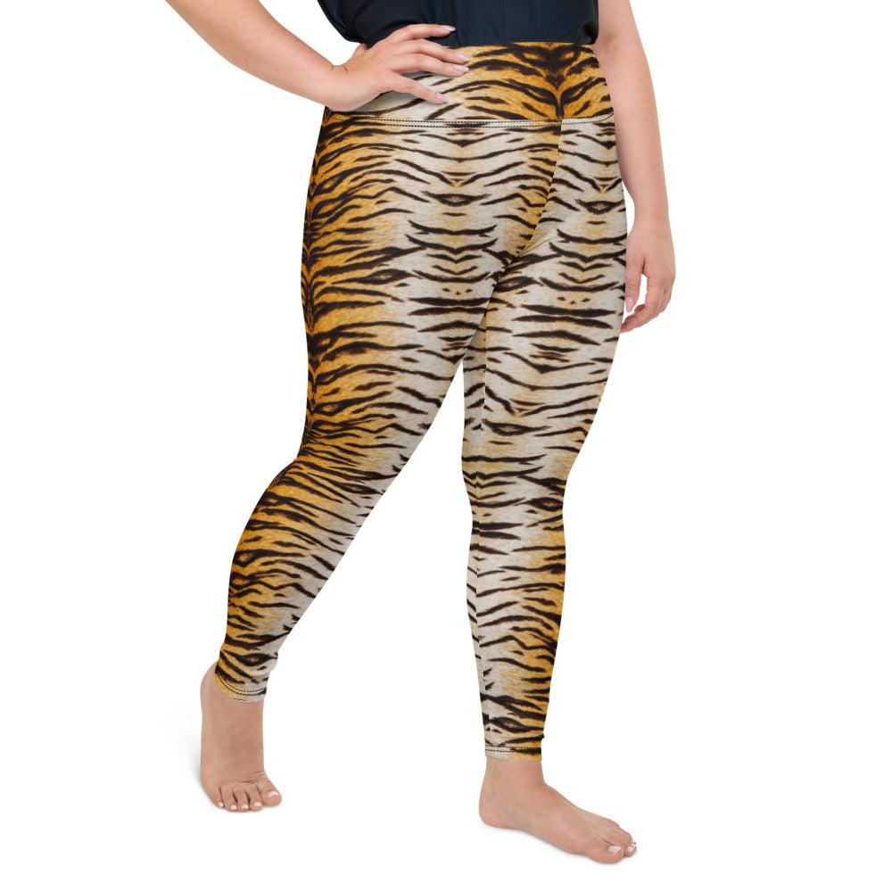 Tiger Print Plus Size Leggings