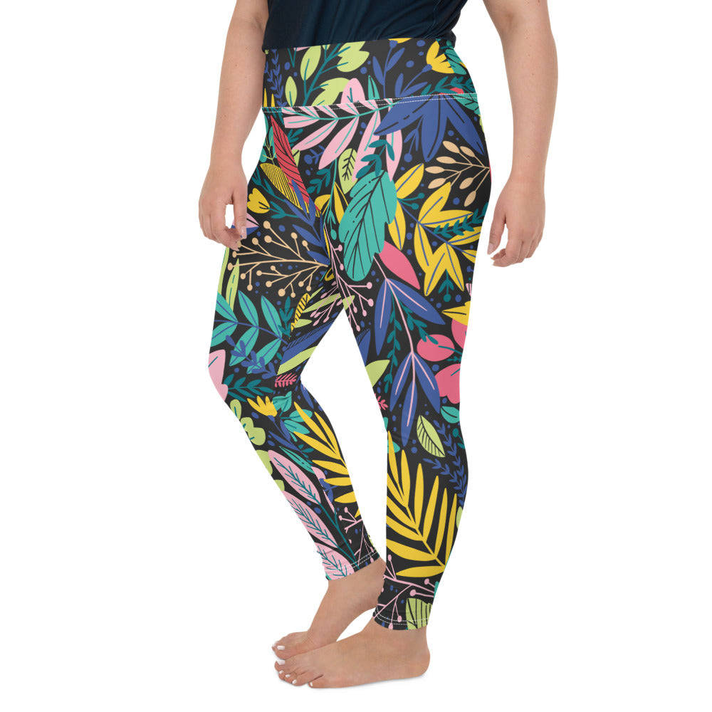 Montego Bay Print Plus Size Leggings