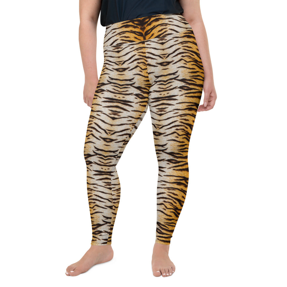 Tiger Print Plus Size Leggings