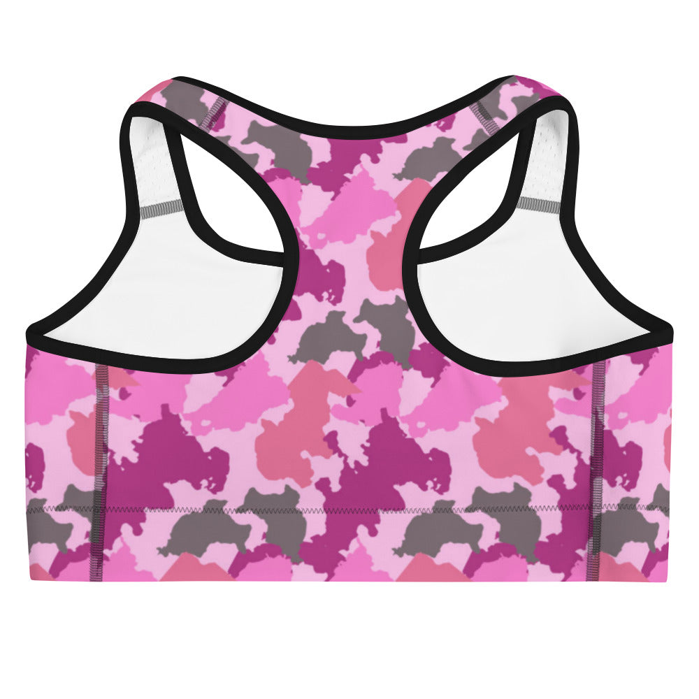 Pink Camo Sports Bra