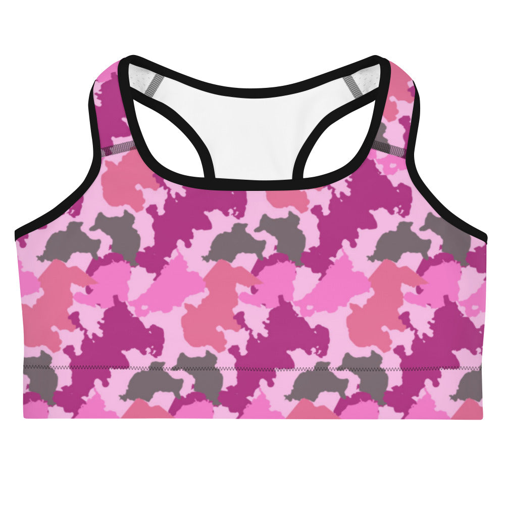 Pink Camo Sports Bra