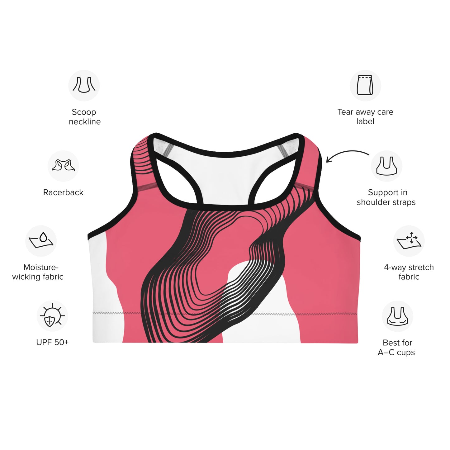 Modern Camo Sports Bra