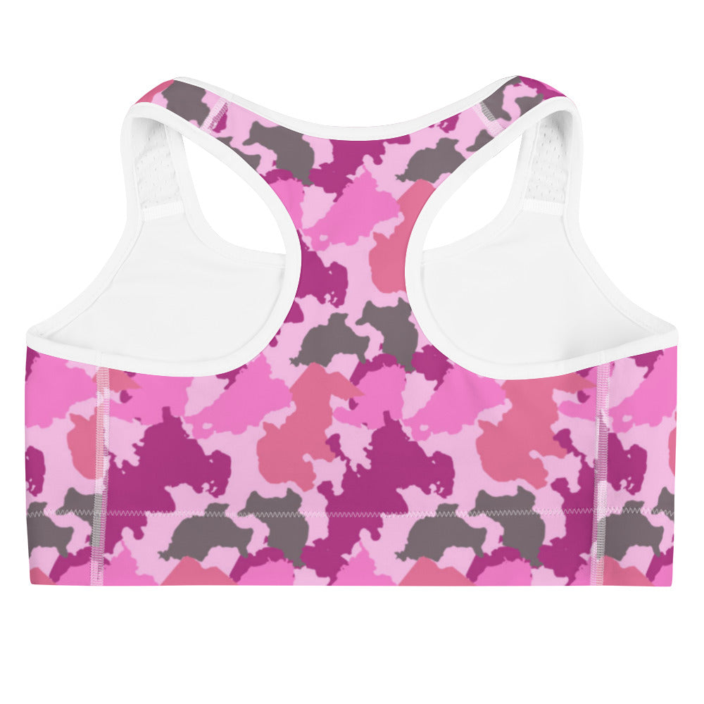 Pink Camo Sports Bra
