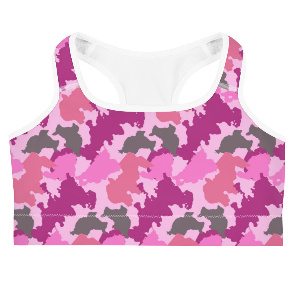 Pink Camo Sports Bra