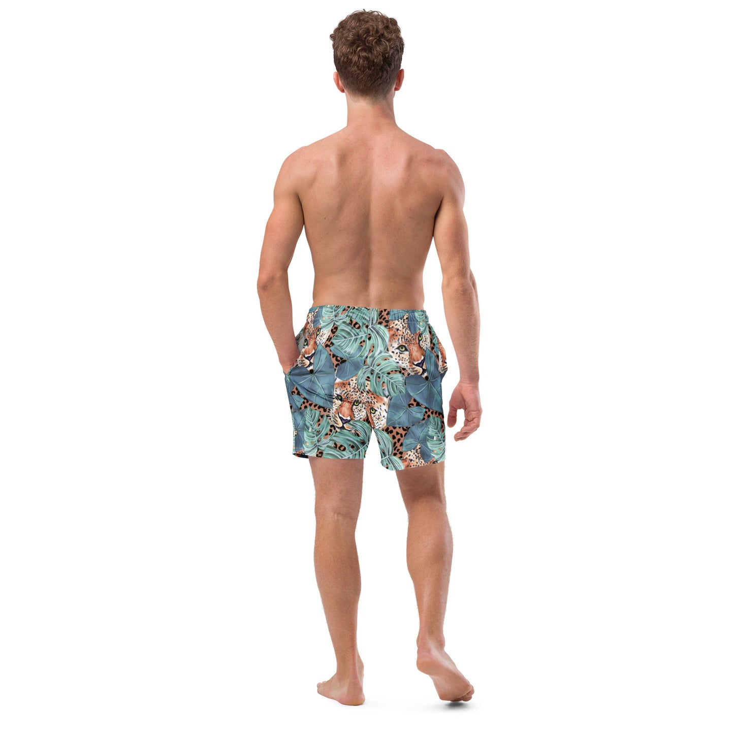 Leopard Men's Swim Trunks