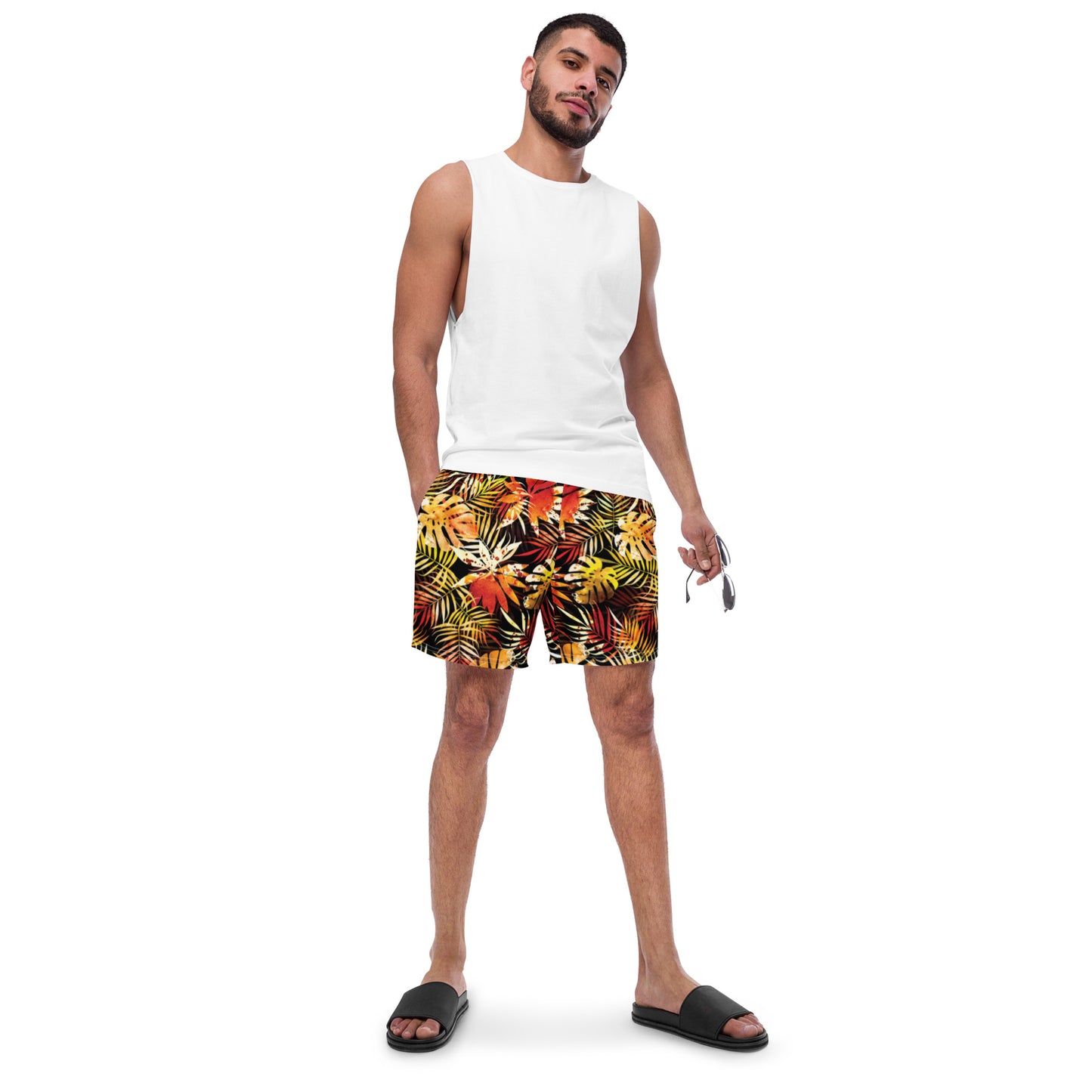 Tropical Palm Men's Swim Trunks