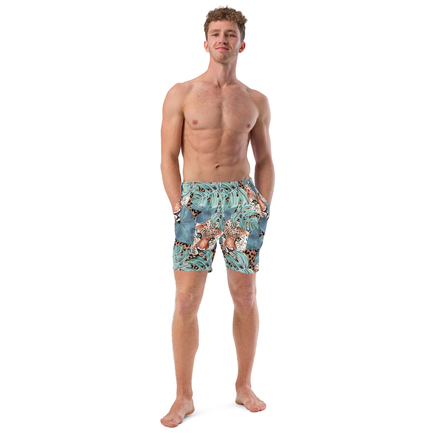 Leopard Men's Swim Trunks