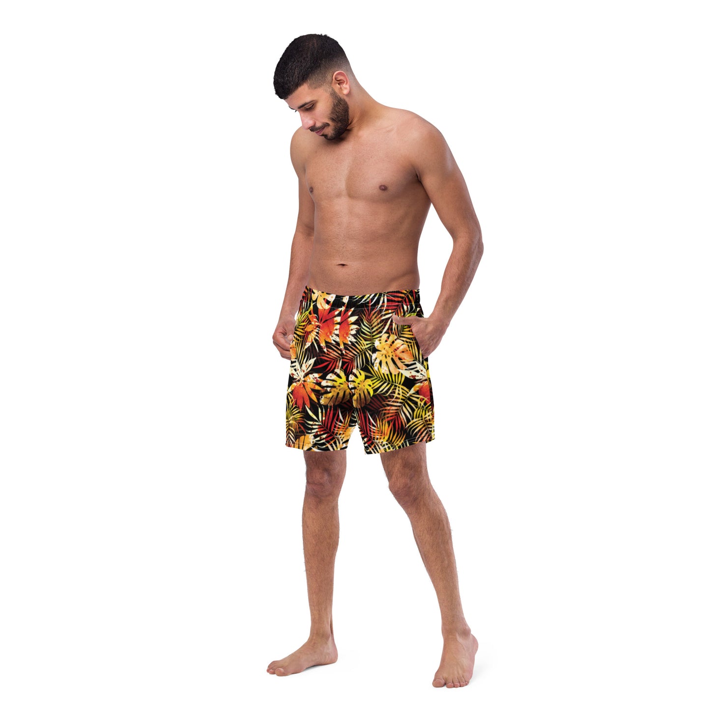 Tropical Palm Men's Swim Trunks
