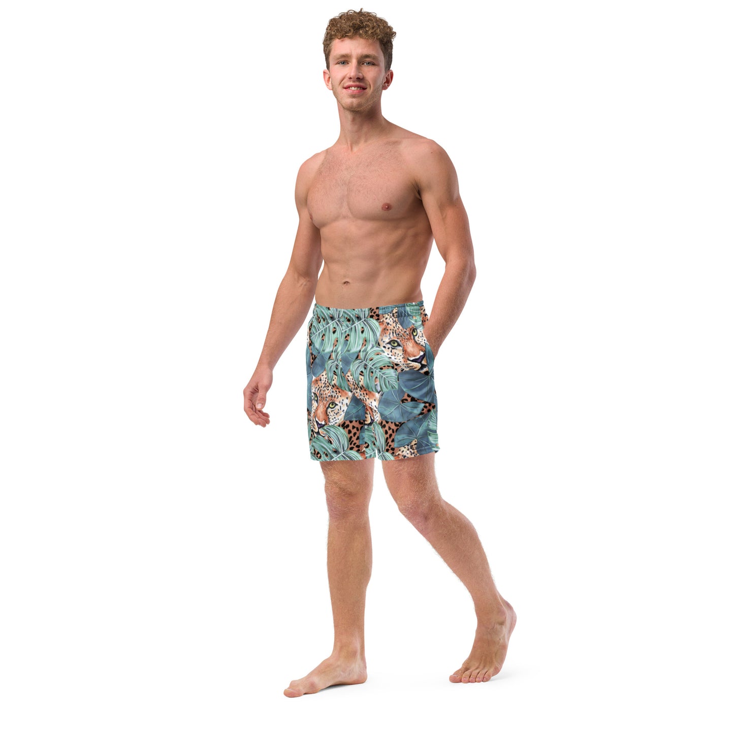 Leopard Men's Swim Trunks