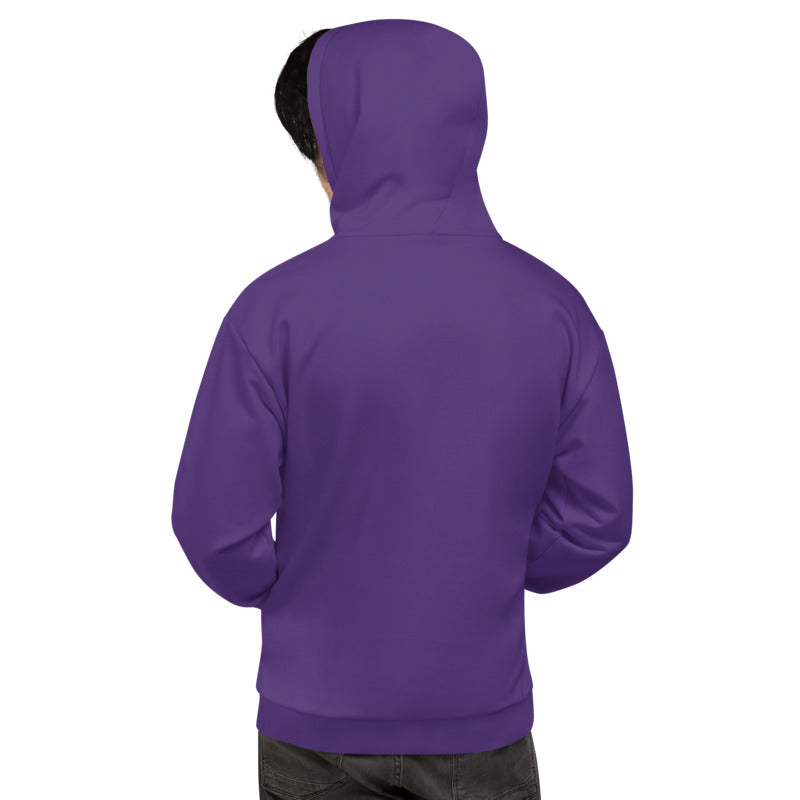 Orange On Purple Unisex Hoodie
