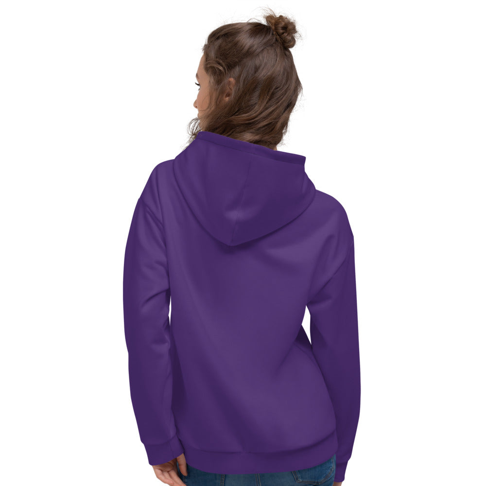 Orange On Purple Unisex Hoodie