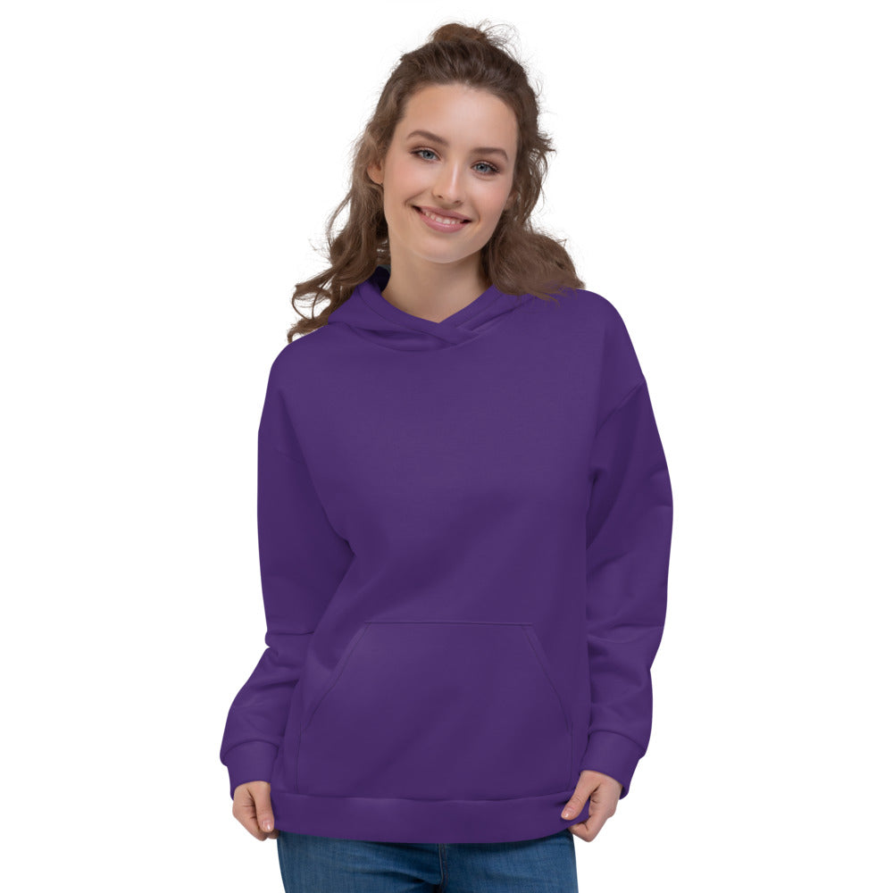 Orange On Purple Unisex Hoodie