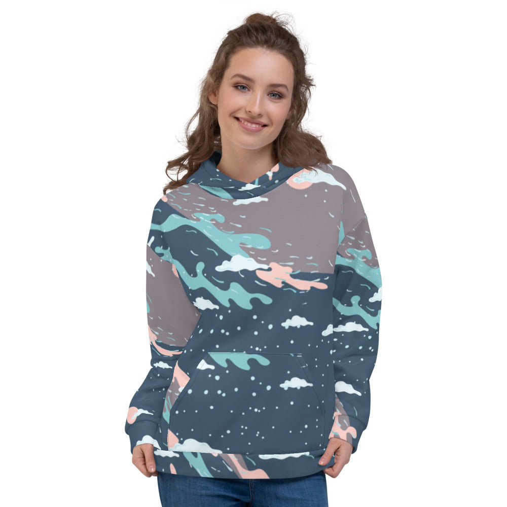 Winter Print Unisex Hoodie