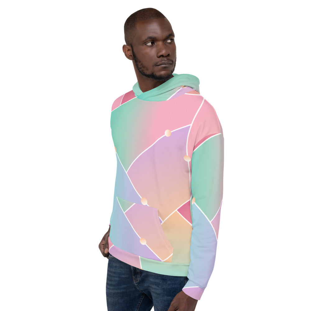 Unisex Hoodie Multi-colored Geometric Shape