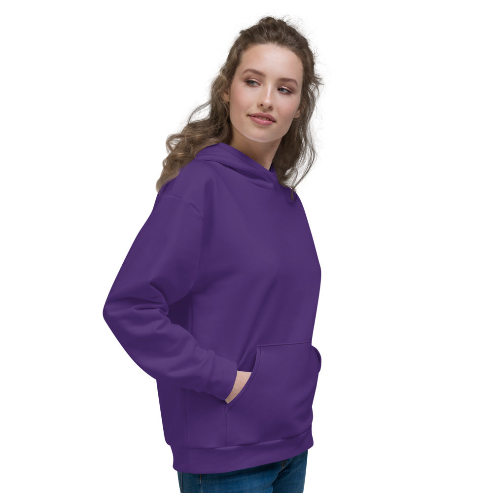 Orange On Purple Unisex Hoodie