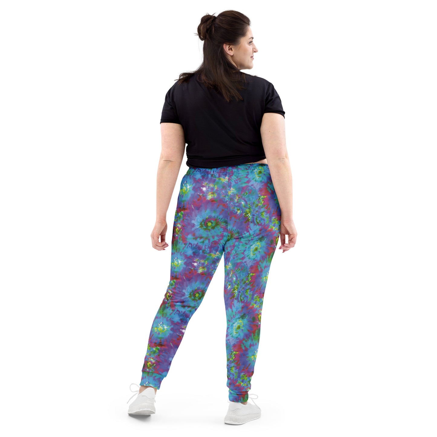 Multicolored Tie Dye Print Women's Joggers