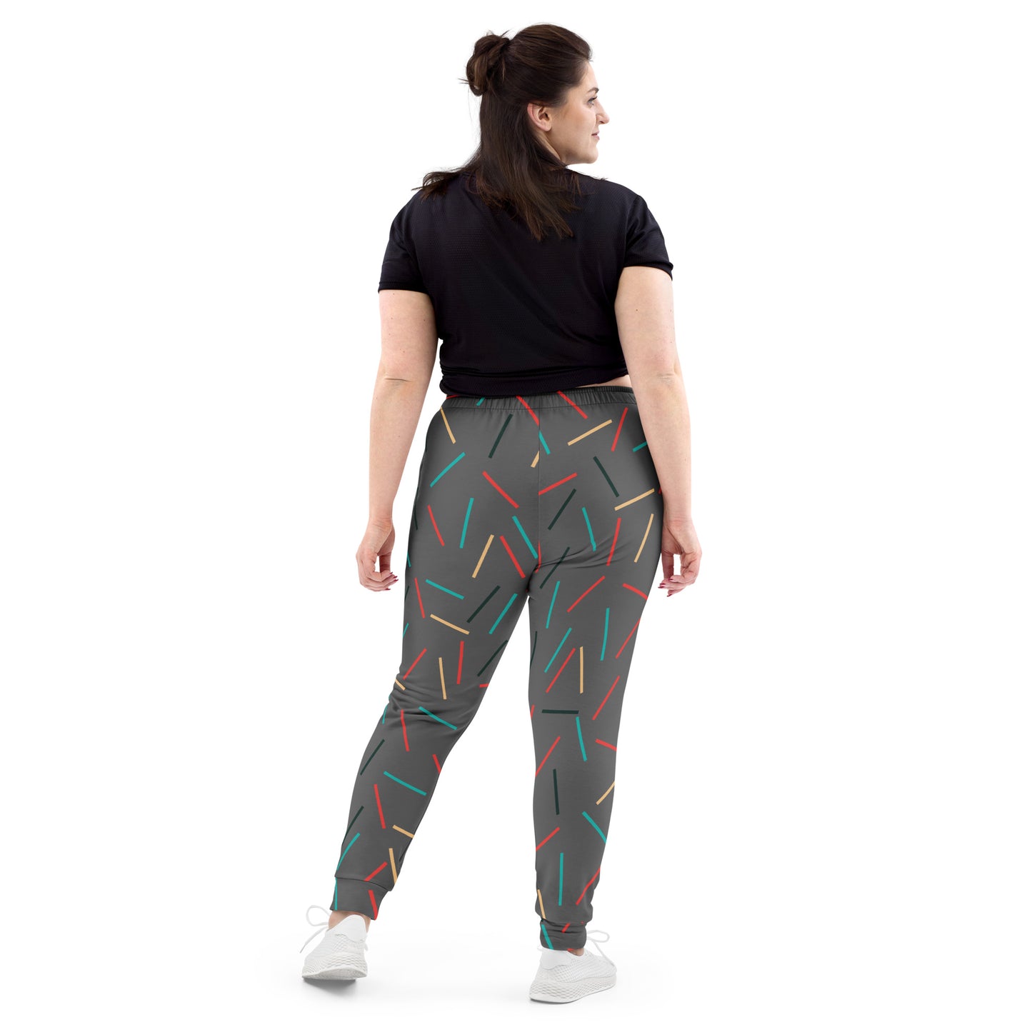 Gray Sprinkles Pattern Women's Joggers