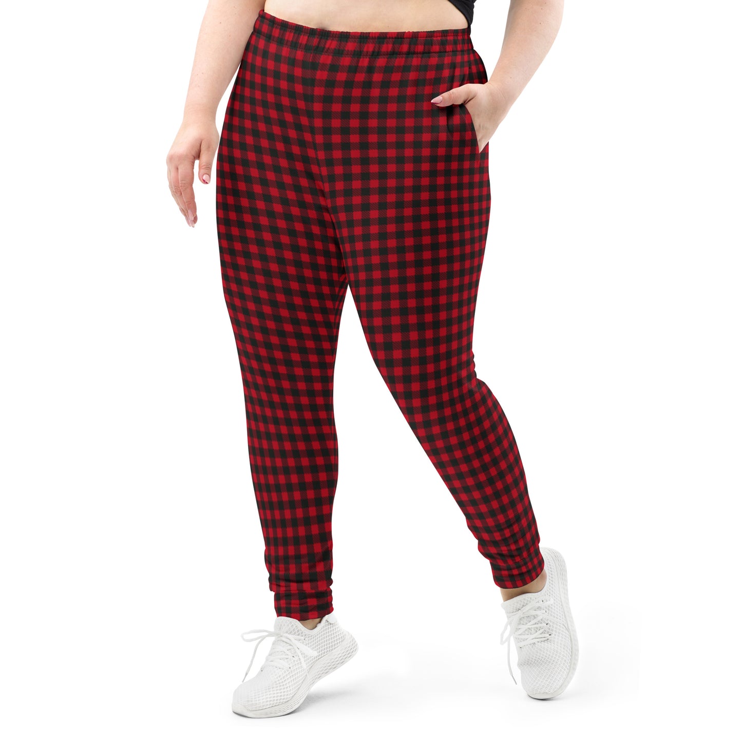 Red Plaid Women's Joggers