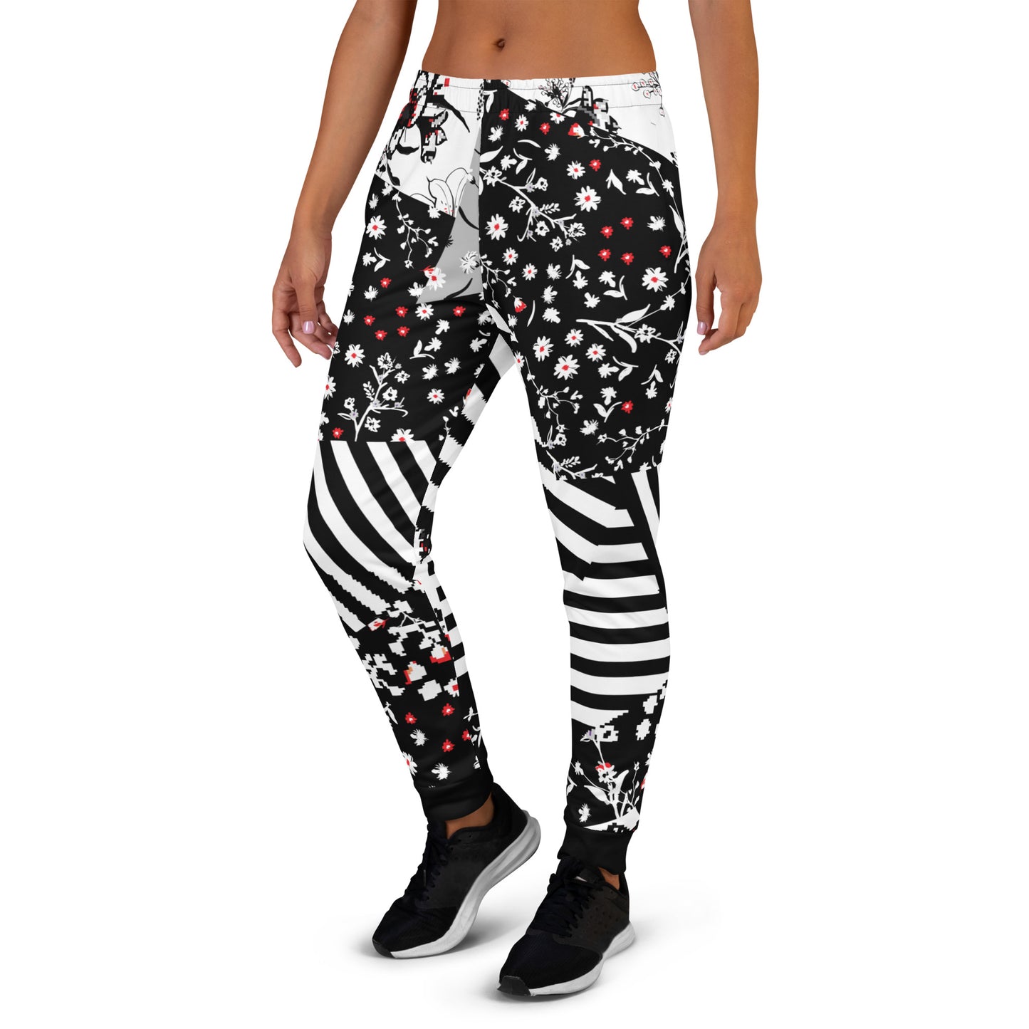 Floral and Stripe Women's Joggers