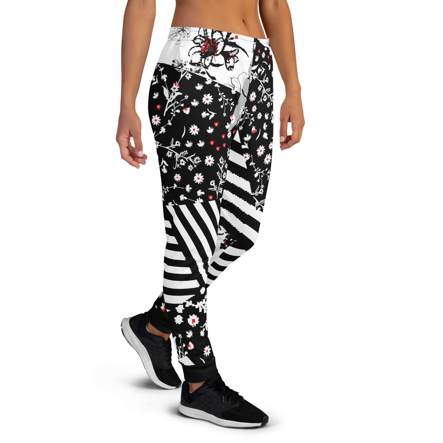 Floral and Stripe Women's Joggers