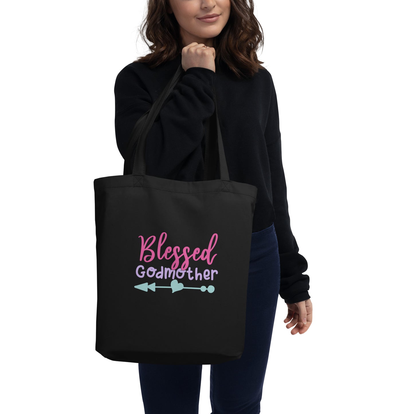 Blessed Godmother Printed Eco Tote Bag