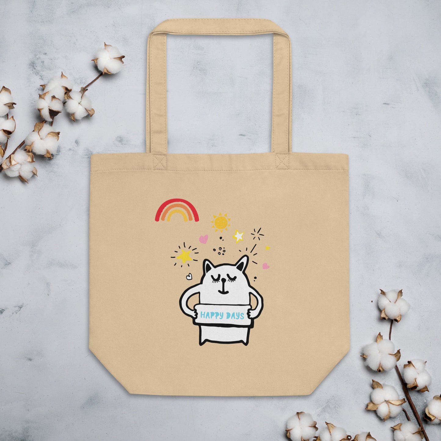 Happy Days Printed Eco Tote Bag