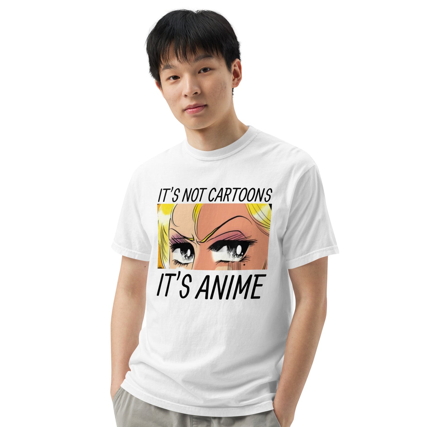 Comfort Colors It's Not Cartoons, It's Anime Men’s Heavyweight T-Shirt