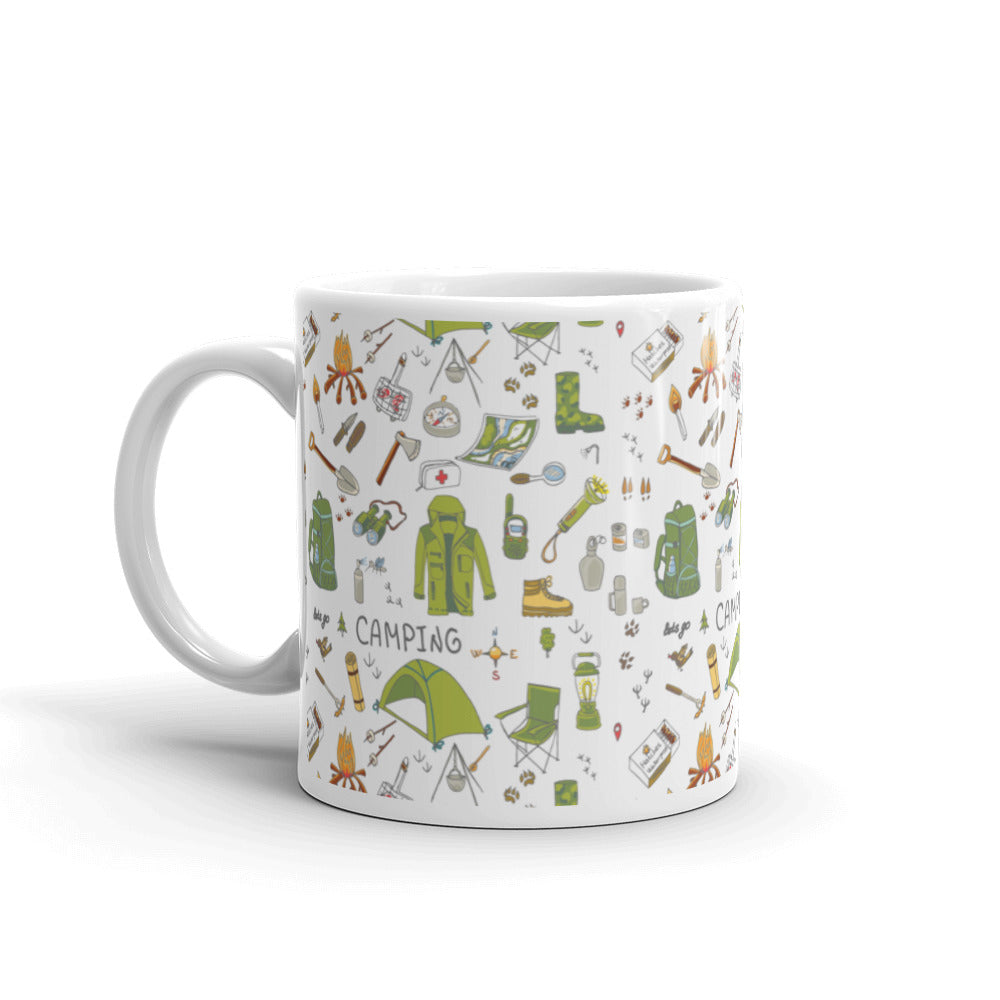 Green Camping Mug