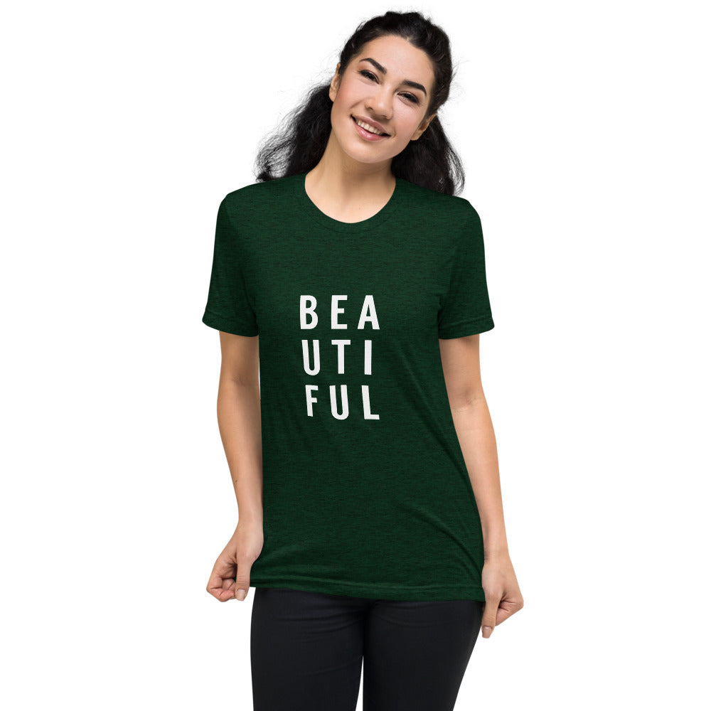 BEAUTIFUL Women's Graphic Tee - Bloom Seventy Seven