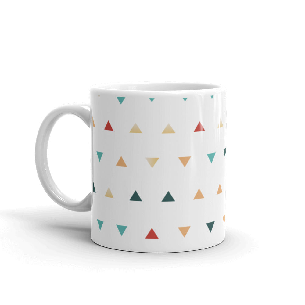 Triangles Glossy Mug