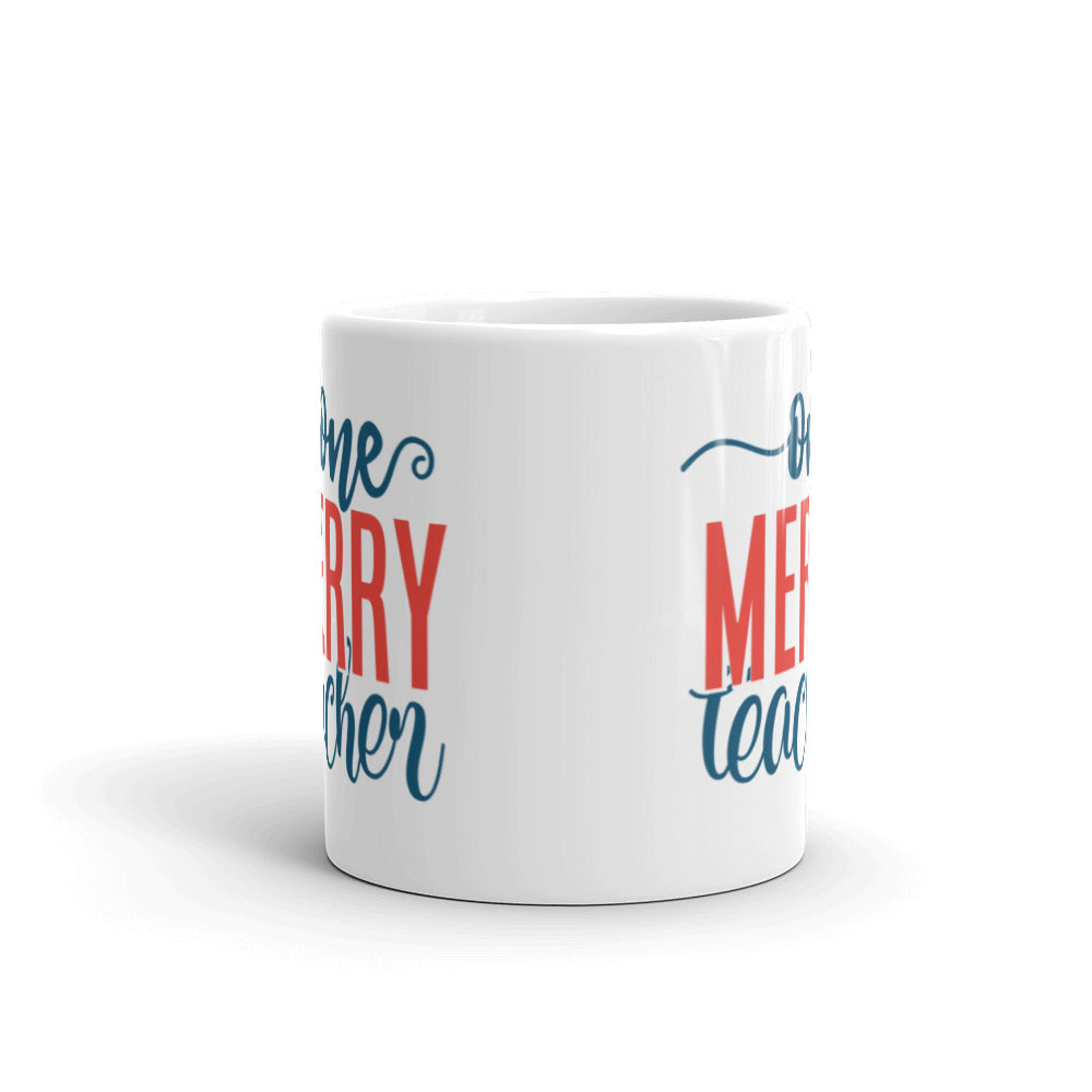 One Merry Teacher Mug