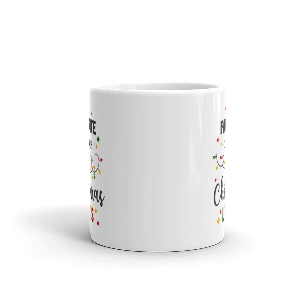 My Favorite Color Is Christmas Lights Mug