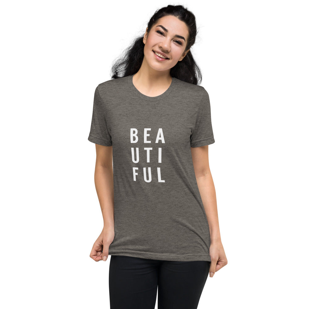 BEAUTIFUL Women's Graphic Tee - Bloom Seventy Seven