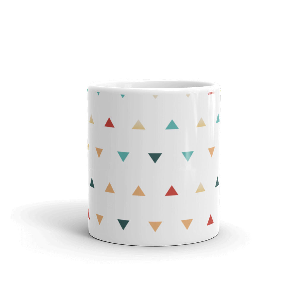 Triangles Glossy Mug