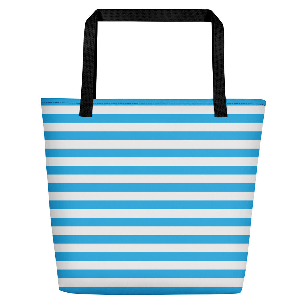 Blue White Beach Bag - Bloom Seventy Seven