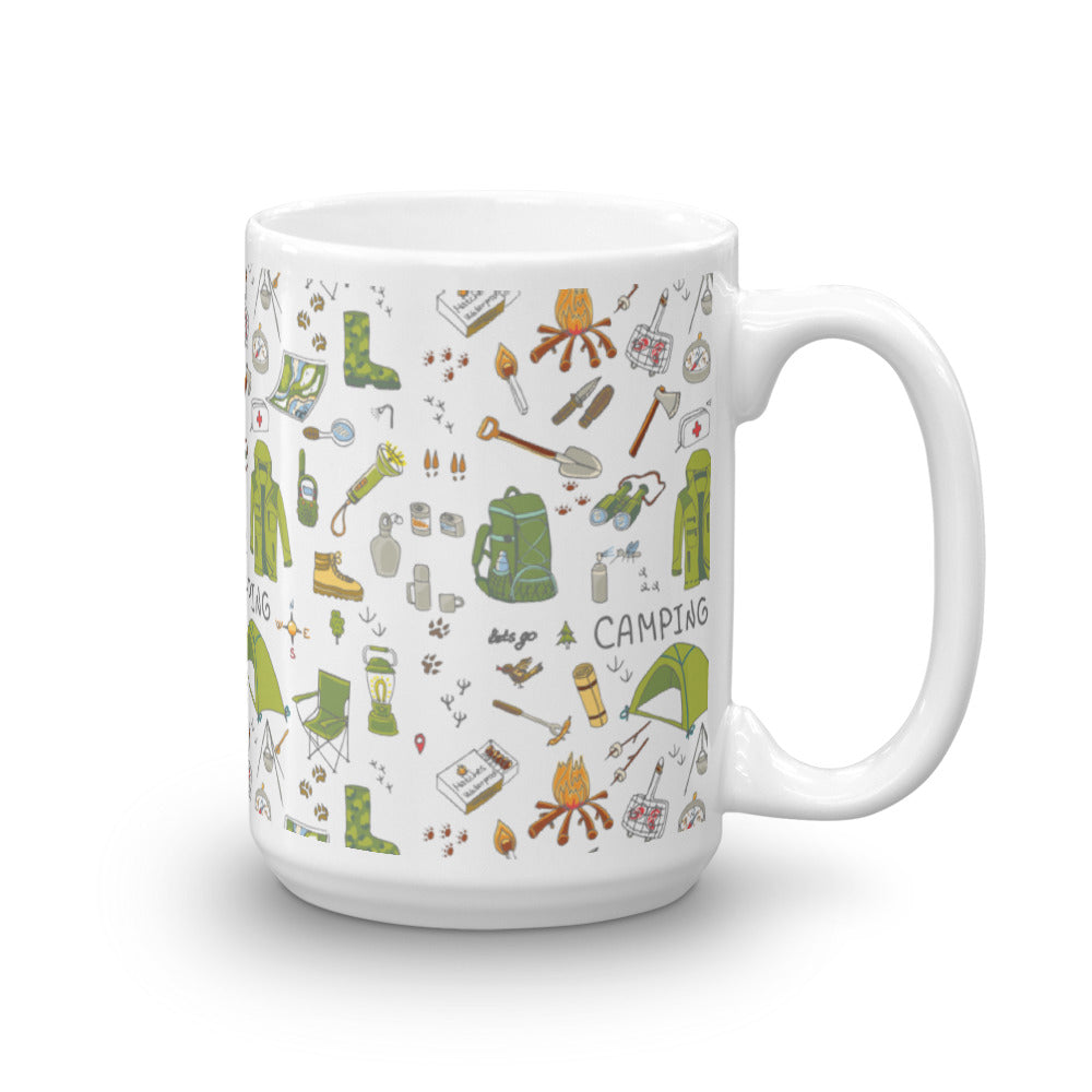 Green Camping Mug