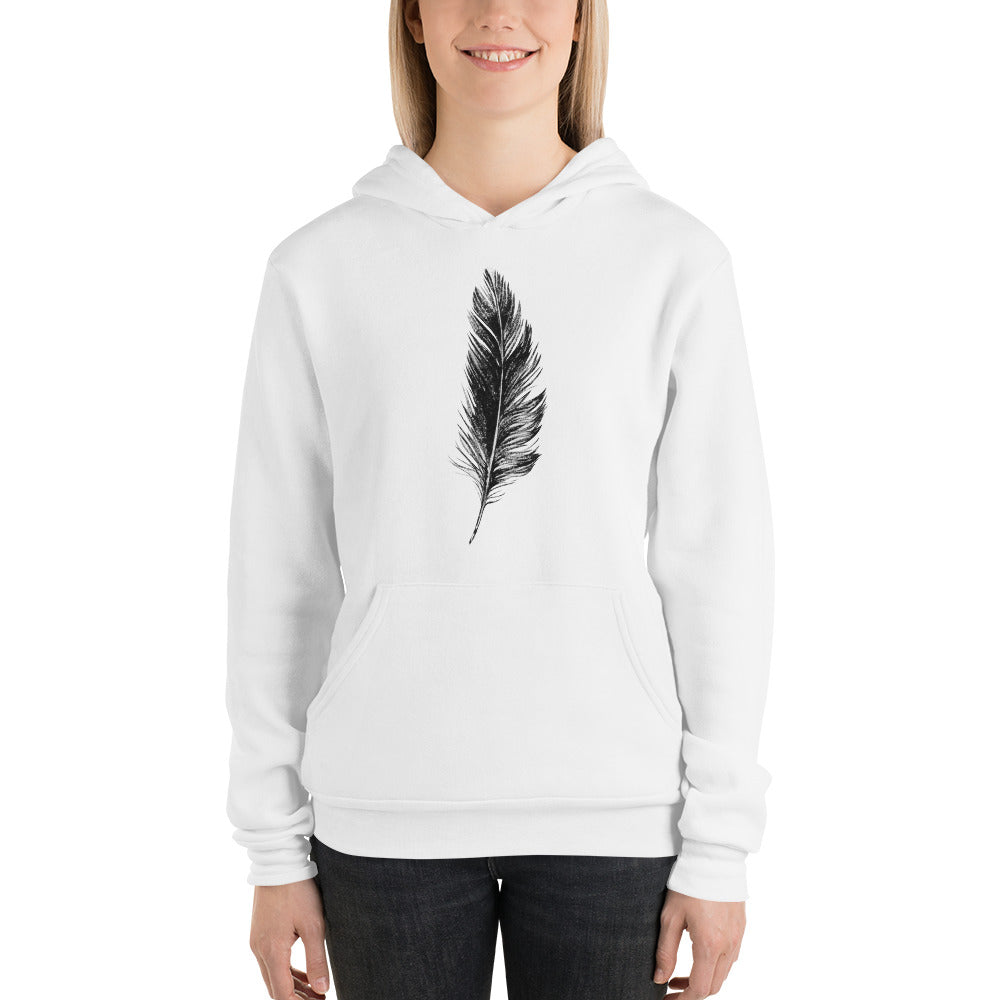 Falling Feather Graphic Hoodie