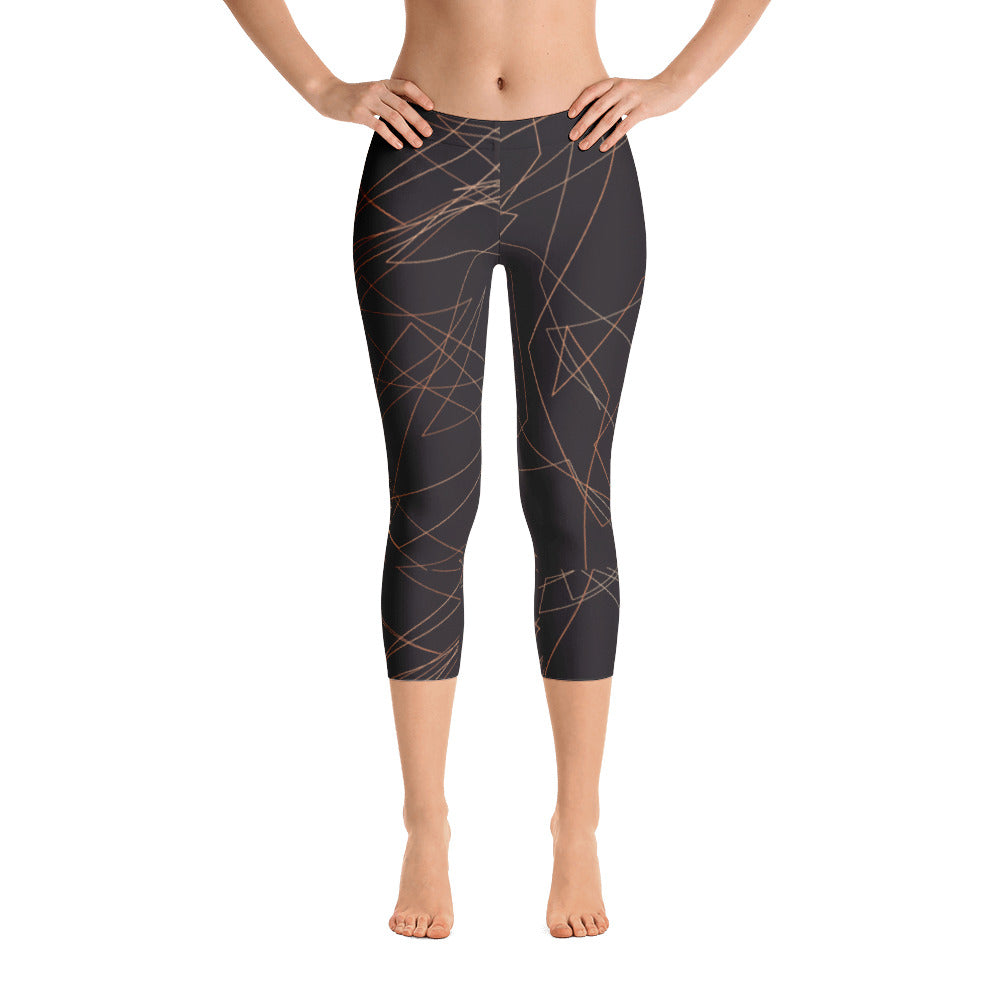 Dark Brown Capri Leggings