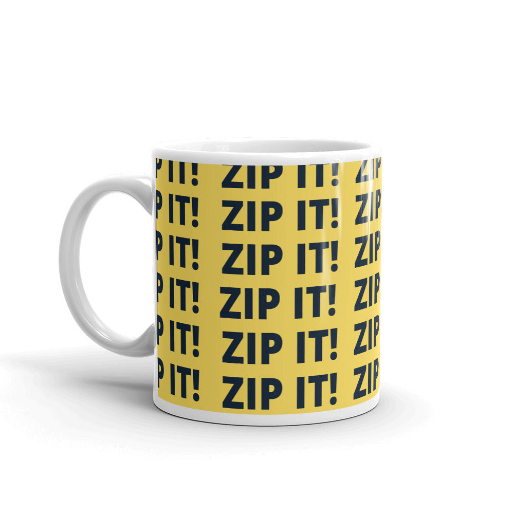 Zip It! YELLOW Glossy Mug