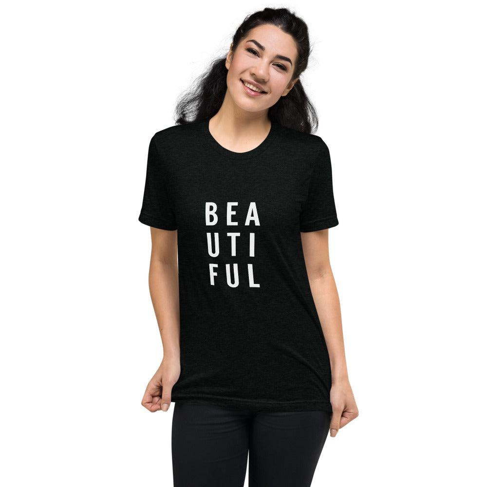 BEAUTIFUL Women's Graphic Tee - Bloom Seventy Seven