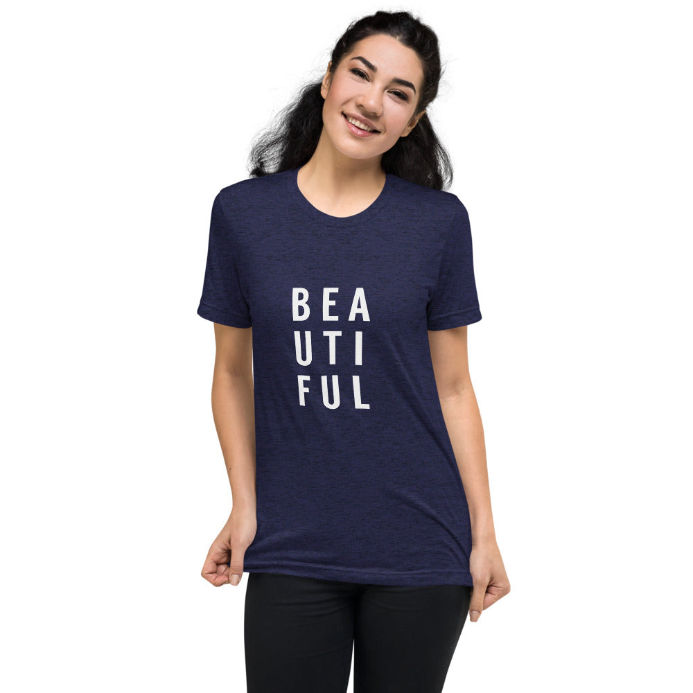 BEAUTIFUL Women's Graphic Tee - Bloom Seventy Seven