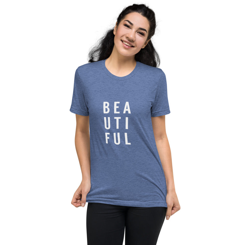 BEAUTIFUL Women's Graphic Tee - Bloom Seventy Seven