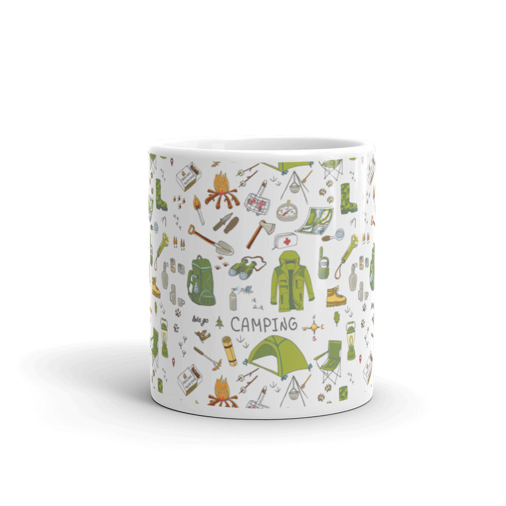 Green Camping Mug